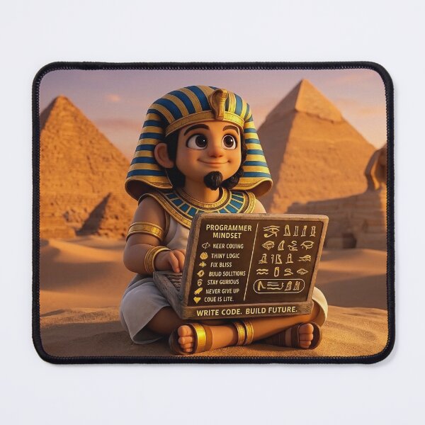 Item preview, Ancient Wisdom Modern Tech Programmer Pharaoh designed and sold by AzmyStore.as .