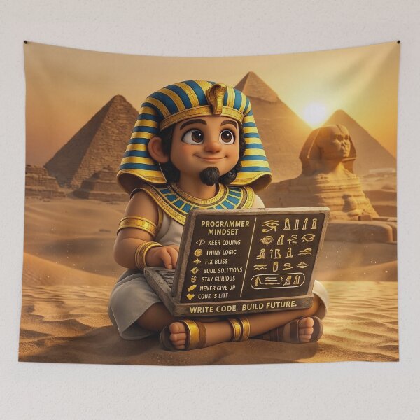 Item preview, Ancient Wisdom Modern Tech Programmer Pharaoh designed and sold by AzmyStore.as .