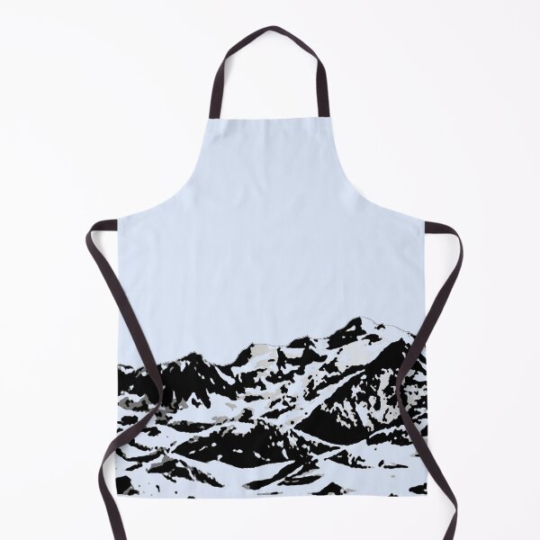 Item preview, Realistic Alpine Mountain Sticker Black White Landscape Scenic Nature Travel Design designed and sold by RafenStein.