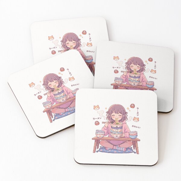 Item preview, Cute Kawaii Anime Girl Ramen Addiction Just One More Bowl Funny Food Lover Gift Idea designed and sold by Im-Ara.