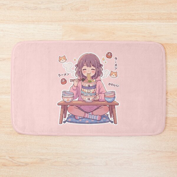 Item preview, Cute Kawaii Anime Girl Ramen Addiction Just One More Bowl Funny Food Lover Gift Idea designed and sold by Im-Ara.