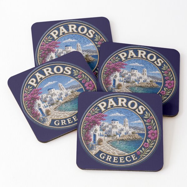 Item preview, Paros, Greece – Cycladic houses, sea route & bougainvillea designed and sold by Girih.