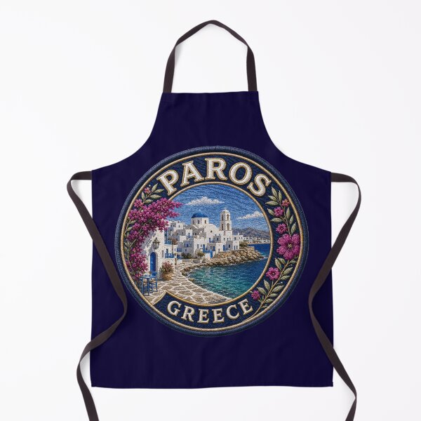 Item preview, Paros, Greece – Cycladic houses, sea route & bougainvillea designed and sold by Girih.