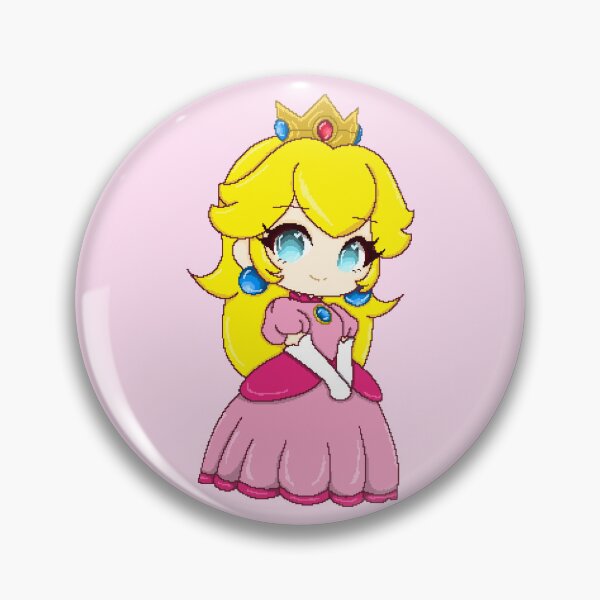 Item preview, Princess Peach chibi pixel-art designed and sold by MiloBoo.