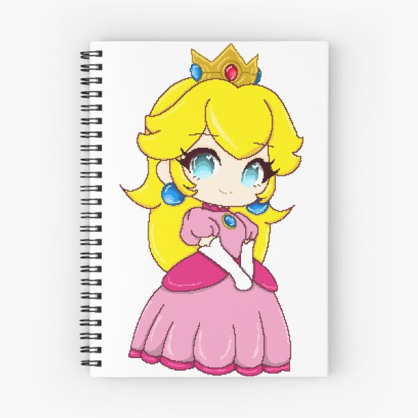 Item preview, Princess Peach chibi pixel-art designed and sold by MiloBoo.