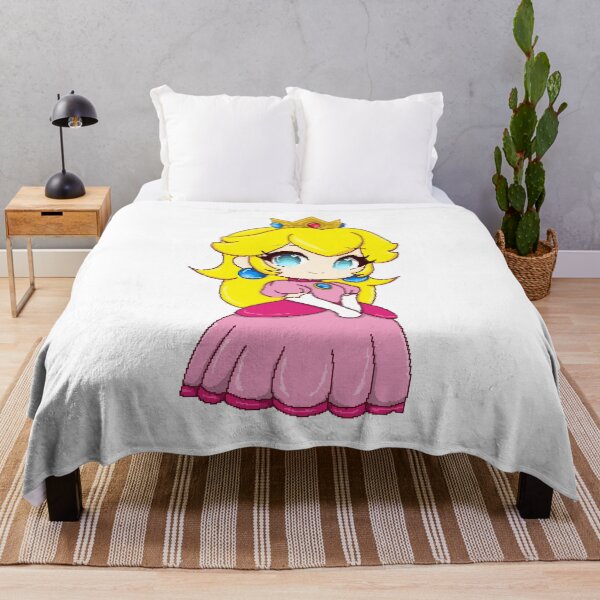 Item preview, Princess Peach chibi pixel-art designed and sold by MiloBoo.