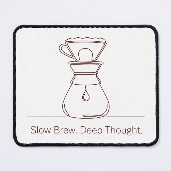 Item preview, Slow Brew Deep Thought – Minimalist Coffee Line Art Illustration designed and sold by Fuechse.