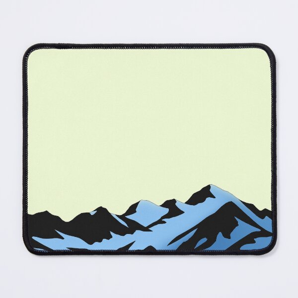 Item preview, Alpine Mountain Minimal Landscape Blue Gradient Design – Modern Nature Aesthetic Scenic Mountains Illustration designed and sold by RafenStein.