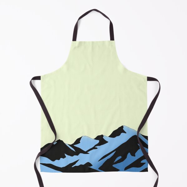 Item preview, Alpine Mountain Minimal Landscape Blue Gradient Design – Modern Nature Aesthetic Scenic Mountains Illustration designed and sold by RafenStein.