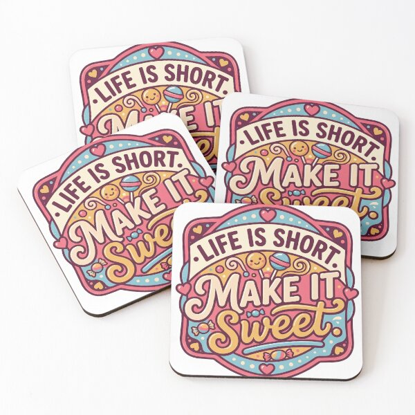 Item preview, Life is short. Make it sweet. designed and sold by LOVEARTDESIGN.