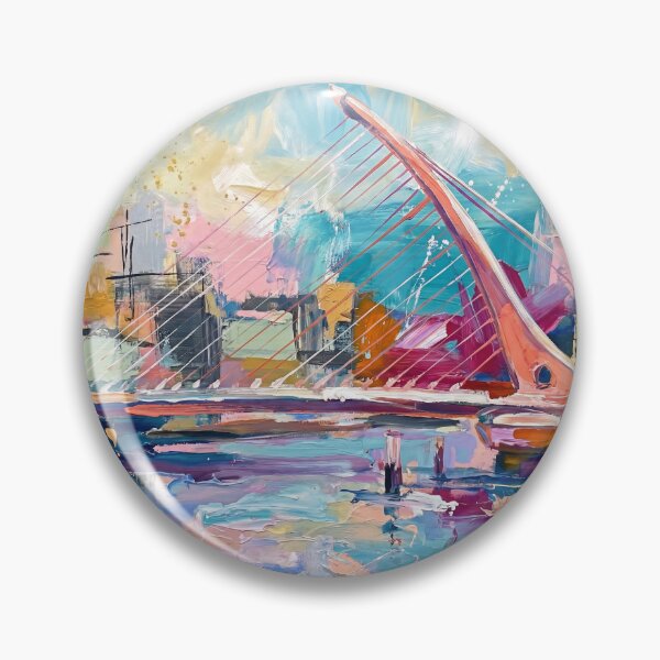 Item preview, Samuel Beckett Bridge Dublin Abstract Art Print designed and sold by Printpix.