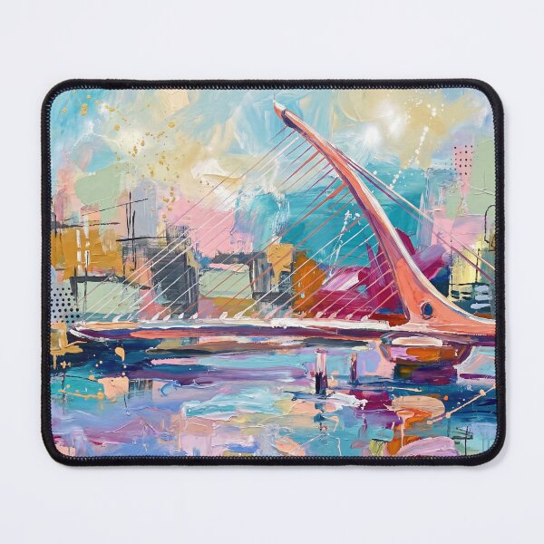Item preview, Samuel Beckett Bridge Dublin Abstract Art Print designed and sold by Printpix.