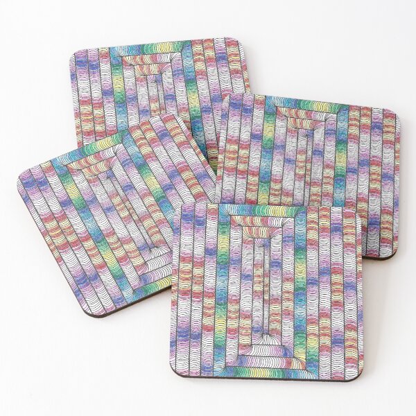 Item preview, Mallory - Hand Drawn ASMR Rope Colourful Thread Pattern designed and sold by AJPrettyObscene.