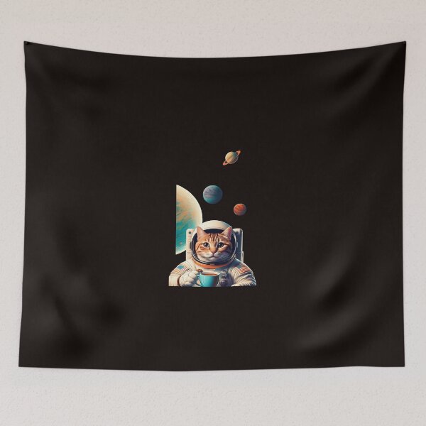Item preview, Space Cat Astronaut Drinking Coffee - Epic Galaxy Exploration designed and sold by MOHAMEDNOOR428.
