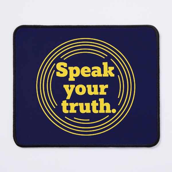 Item preview, Speak Your Truth – Yellow Retro Badge Design Statement designed and sold by Fuechse.