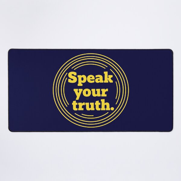 Item preview, Speak Your Truth – Yellow Retro Badge Design Statement designed and sold by Fuechse.
