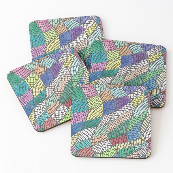 Item preview, Mary - Hand Drawn Geometric ASMR Square Tunnel Pattern designed and sold by AJPrettyObscene.