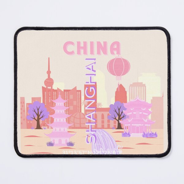 Item preview, Shanghai China Pastel Travel Art designed and sold by Magic Love Art Print.