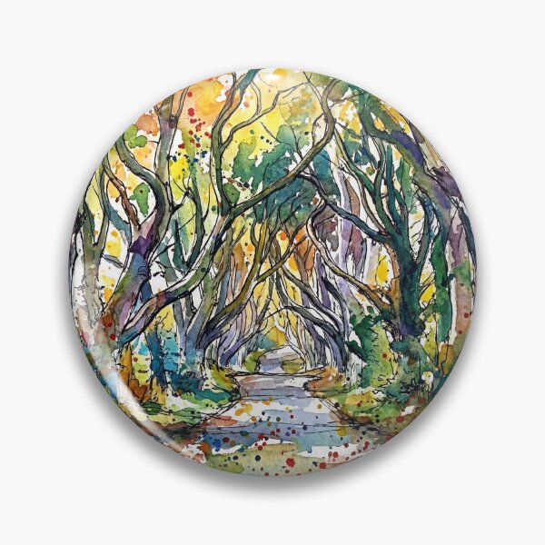 Item preview, Dark Hedges Northern Ireland Watercolour designed and sold by Printpix.