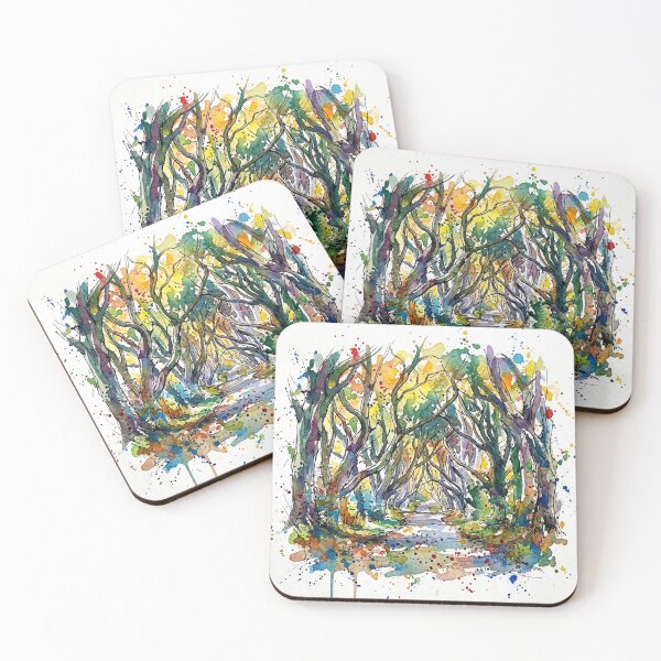 Item preview, Dark Hedges Northern Ireland Watercolour designed and sold by Printpix.