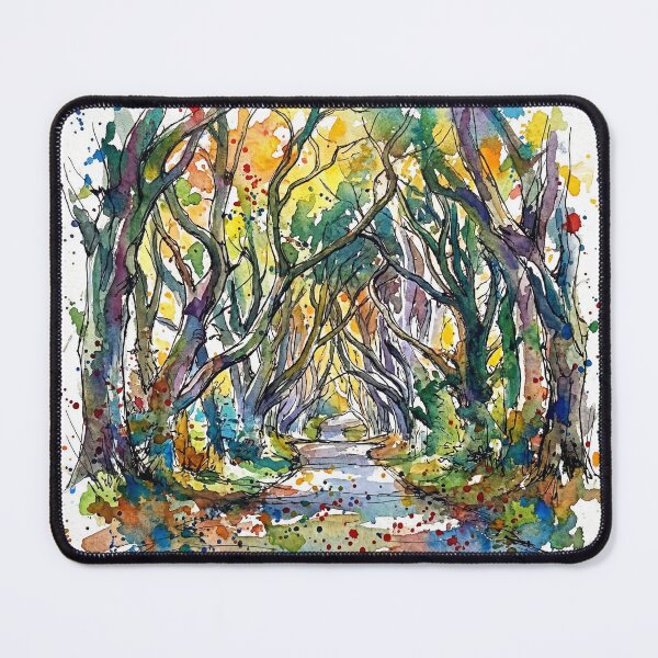 Item preview, Dark Hedges Northern Ireland Watercolour designed and sold by Printpix.