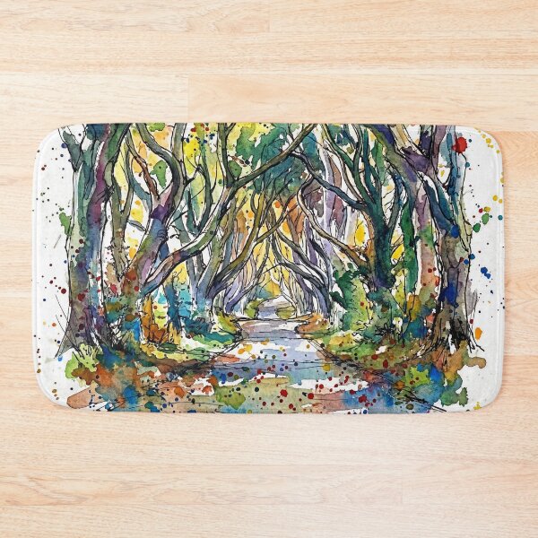 Item preview, Dark Hedges Northern Ireland Watercolour designed and sold by Printpix.