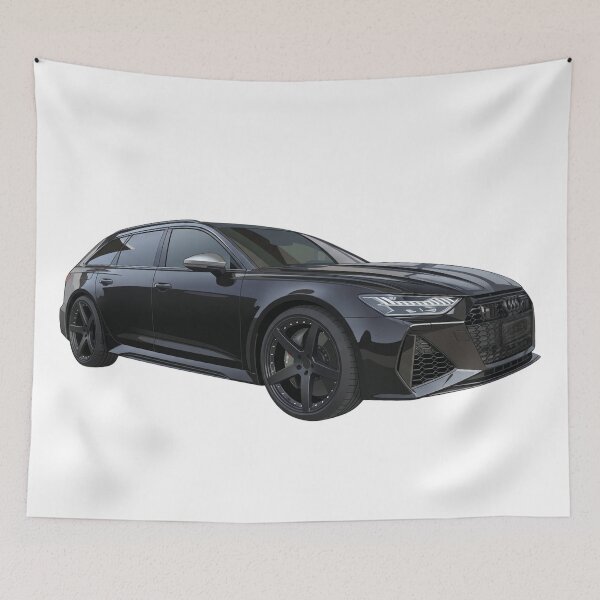 Item preview, Black Performance Estate Front Left View Vector Art designed and sold by NikksGarage.