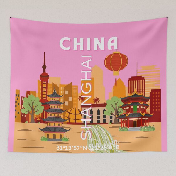 Item preview, China Shanghai Travel Art designed and sold by Magic Love Art Print.