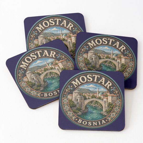 Item preview, Mostar, Bosnia – Stari Most, Old Town & River Panorama designed and sold by Girih.