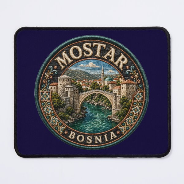 Item preview, Mostar, Bosnia – Stari Most, Old Town & River Panorama designed and sold by Girih.