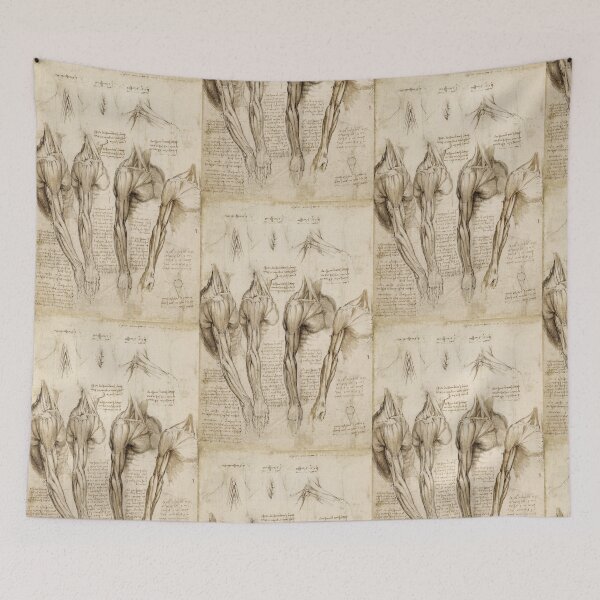 Item preview, Leonardo da Vinci Anatomical Study of the Leg Muscles Poster designed and sold by artofuniverse.