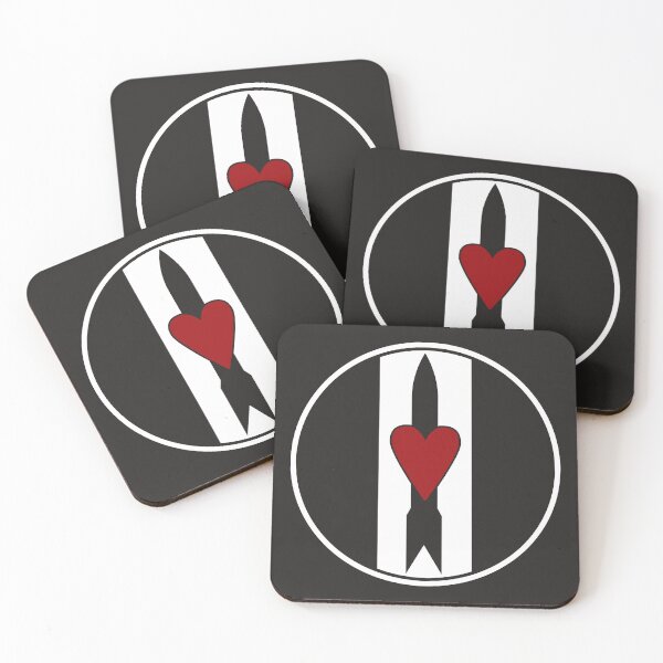 Item preview, Black Rockets And Red Heart • Post Punk Rock Love & Pop Art designed and sold by wmxdesign.