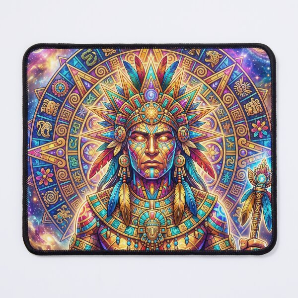 Item preview, Cosmic Tonatiuh: Aztec Sun God Awakens in the Nebula Realm designed and sold by stevepmp.