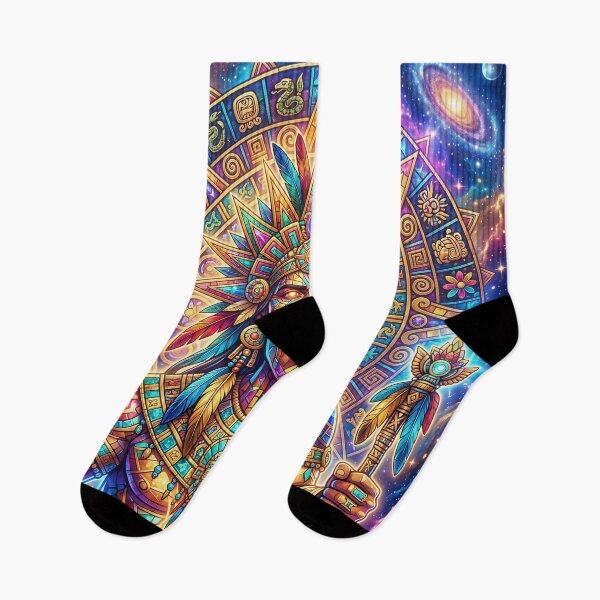 Item preview, Cosmic Tonatiuh: Aztec Sun God Awakens in the Nebula Realm designed and sold by stevepmp.