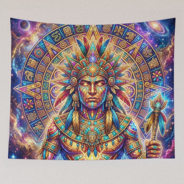 Item preview, Cosmic Tonatiuh: Aztec Sun God Awakens in the Nebula Realm designed and sold by stevepmp.