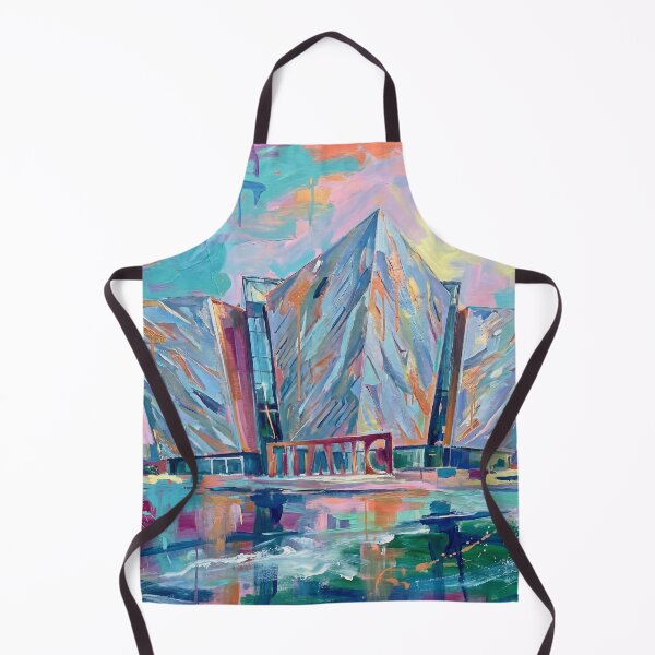 Item preview, Vibrant Abstract Titanic Belfast Building Art designed and sold by Printpix.