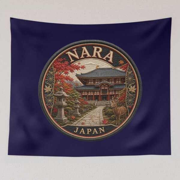 Item preview, Nara, Japan – Temples, autumn leaves & shika deer designed and sold by Girih.