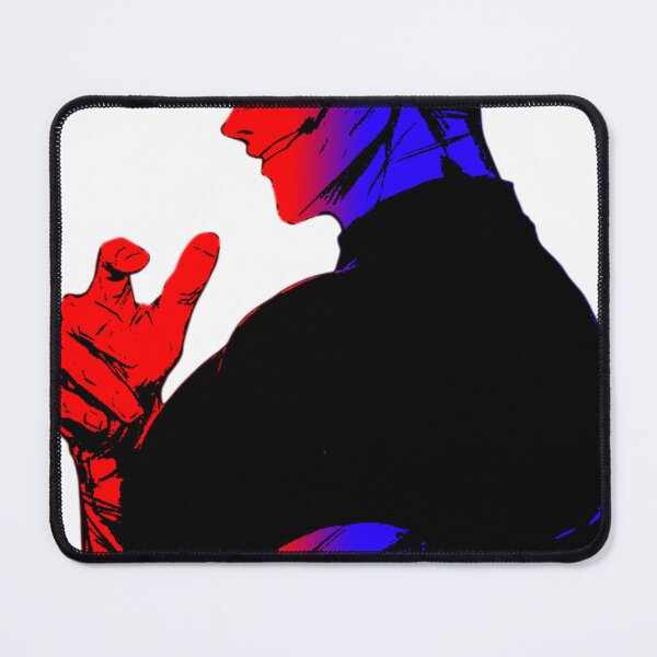 Item preview, Dual Aura Power – Red vs Blue Shadow Anime Vibe | Dark Aesthetic Character Art designed and sold by Pinpondesigns.
