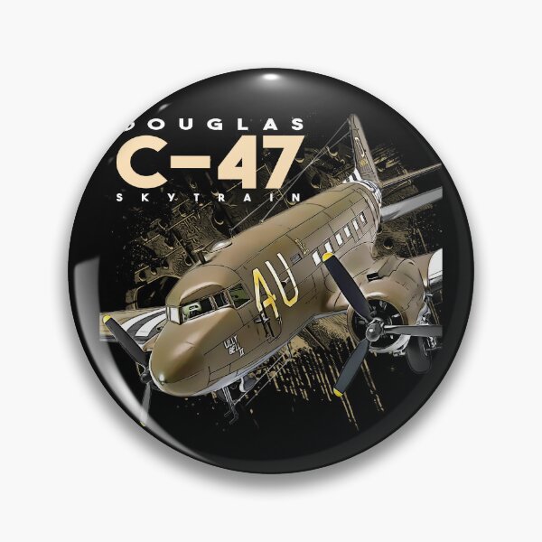 Item preview, Douglas C47 Skytrain Vintage Aircraft Aviation Design designed and sold by Aerolovers.