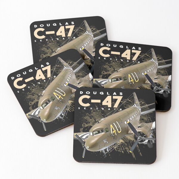 Item preview, Douglas C47 Skytrain Vintage Aircraft Aviation Design designed and sold by Aerolovers.