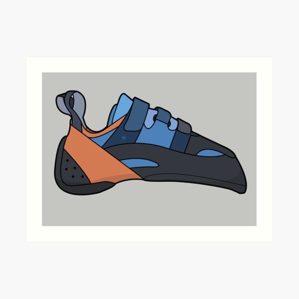 "Climbing Shoe Illustration" Art Print by jeffsstickers Redbubble