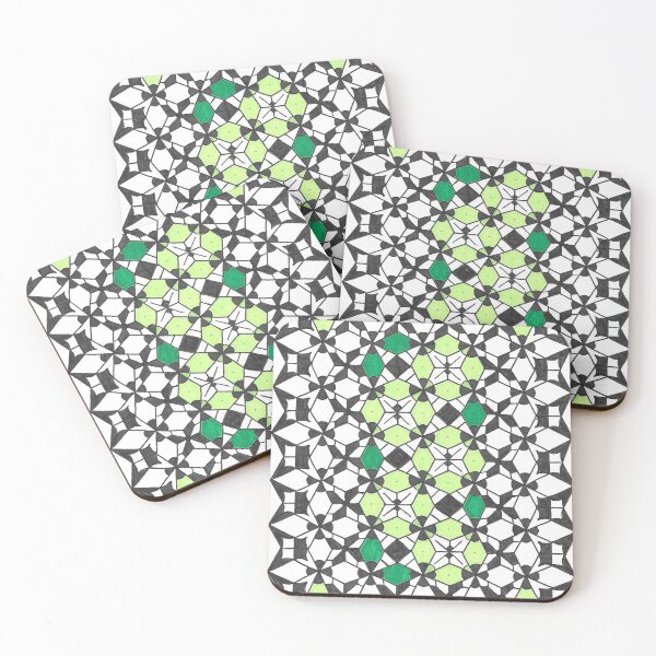 Item preview, Nancy - Hand Drawn Floral Diamond Star Pattern designed and sold by AJPrettyObscene.