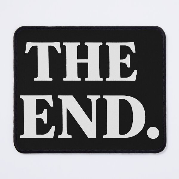 Item preview, The End – Vintage Cinema Typography Design Black and White designed and sold by Fuechse.