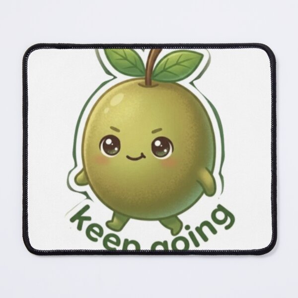 Item preview, Kiwi “Keep Going” Kawaii Sticker – Motivation Minimal designed and sold by Dakochaaan.
