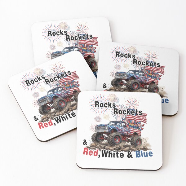 Item preview, Rocks, Rockets, and Red White and Blue designed and sold by LazyScreations.