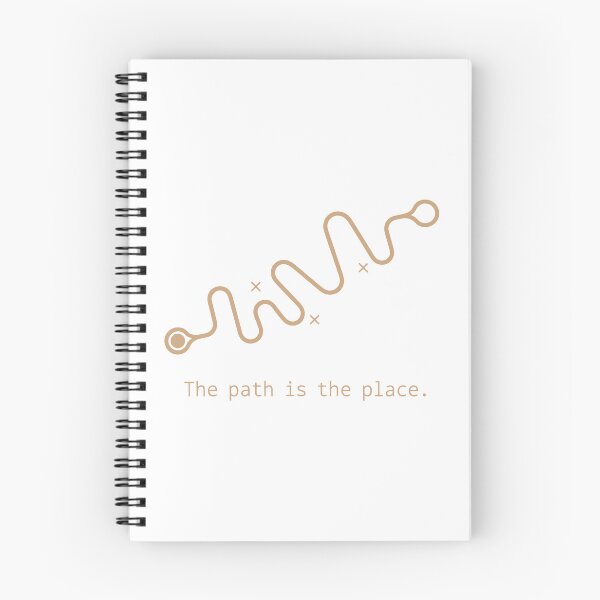 Item preview, The Path is the Place – Minimalist Path Illustration Beige designed and sold by Fuechse.