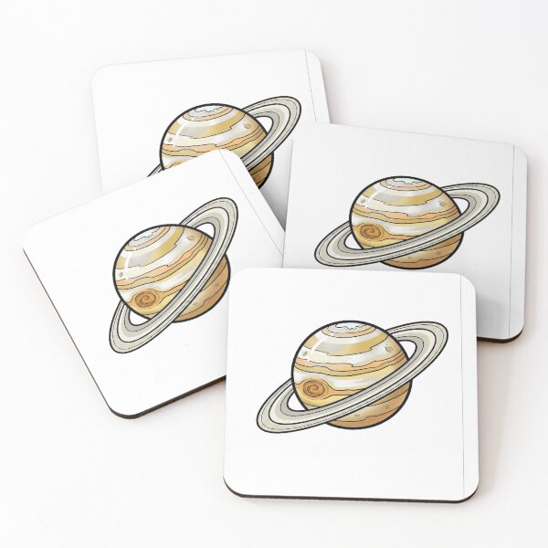 Item preview, Cute Cartoon Saturn Planet with Rings designed and sold by MCUL.
