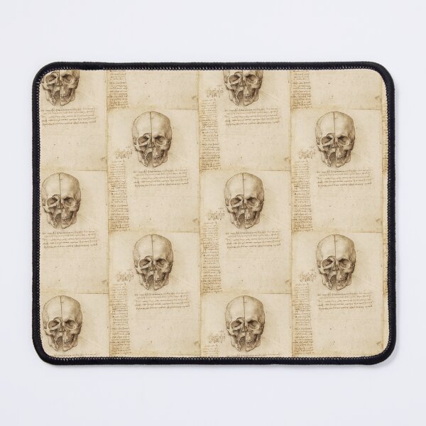 Item preview, Leonardo da Vinci Skull Anatomy Study – Sectioned Cranium Drawing designed and sold by artofuniverse.