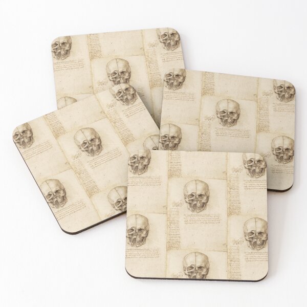 Item preview, Leonardo da Vinci Skull Anatomy Study – Sectioned Cranium Drawing designed and sold by artofuniverse.