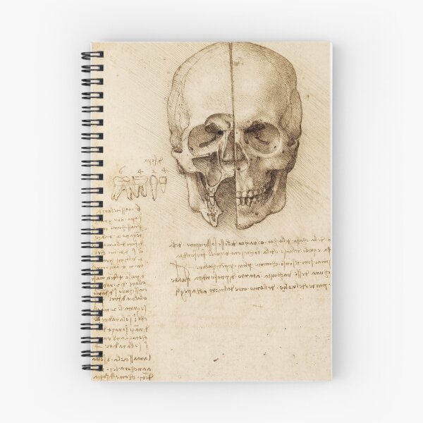 Item preview, Leonardo da Vinci Skull Anatomy Study – Sectioned Cranium Drawing designed and sold by artofuniverse.